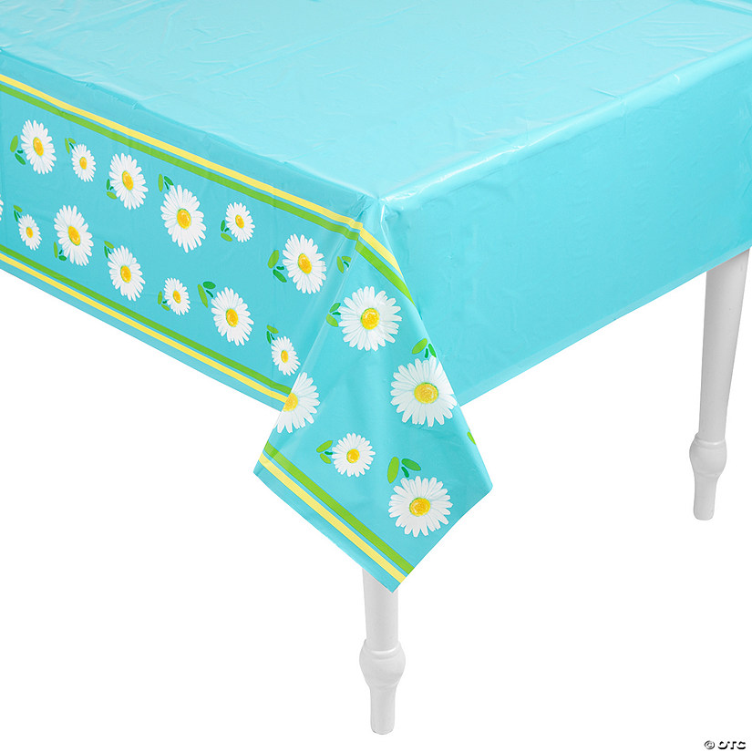 Daisy Party Plastic Tablecloth Oriental Trading