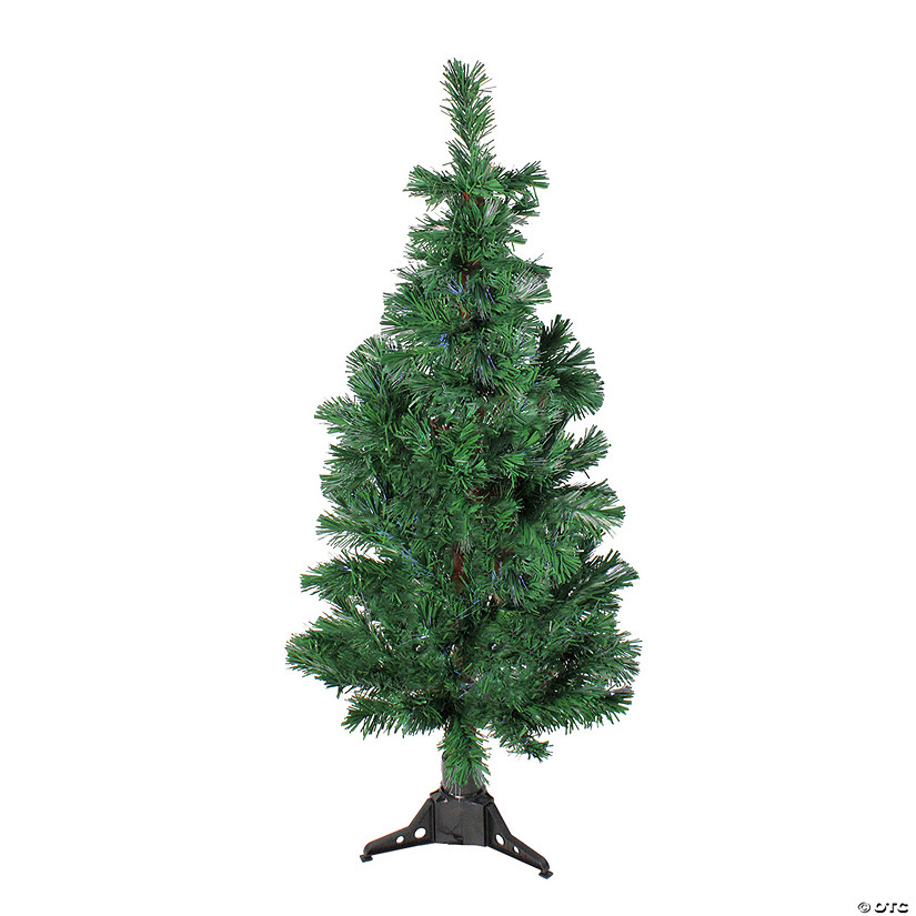 DAK 4' Pre-Lit Artificial Spiral Pine Christmas Tree - Multi Color Lights Image
