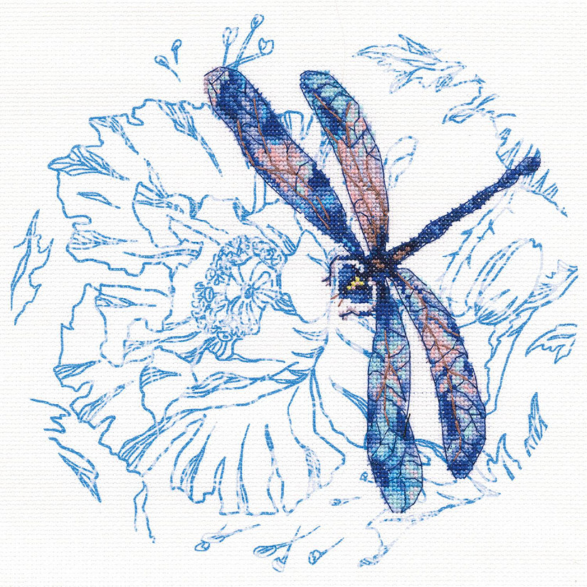 Dance of dragonflies M70023 Cross Stitch kits with printed background Image