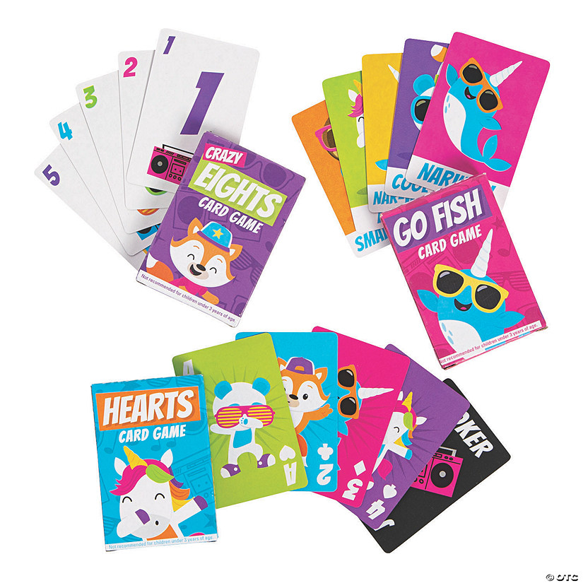 Dancing Animals Card Game Assortment - 12 Pc. Image