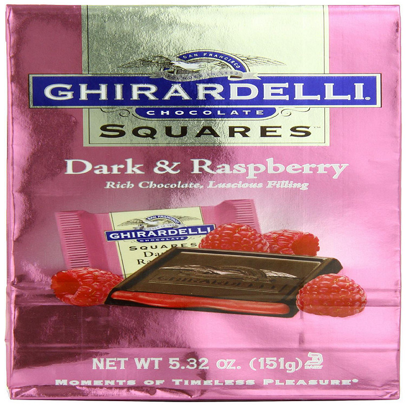 Dark & Raspberry Chocolate Squares, 5.32-Oz (Case of 6) Image
