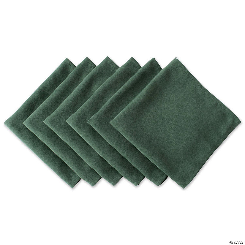 Dark Green Polyester Napkin (Set Of 6) Image