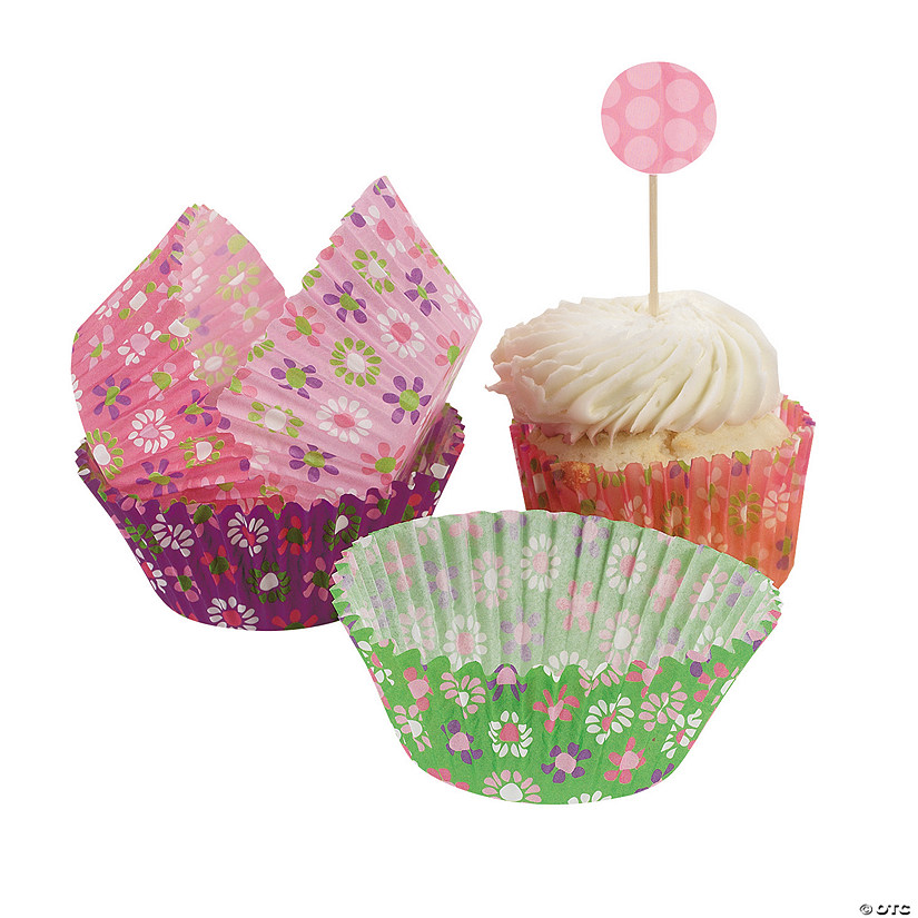Darling Daisy Baking Cups with Picks Discontinued