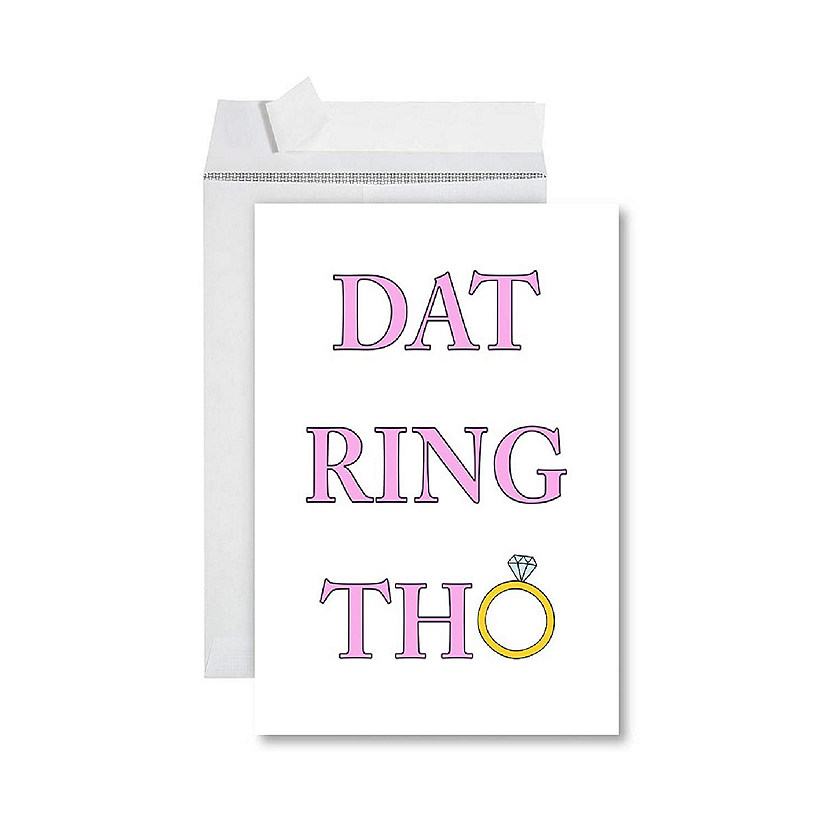 Dat Ring Tho Wedding Jumbo Card 8.5x11IN Image