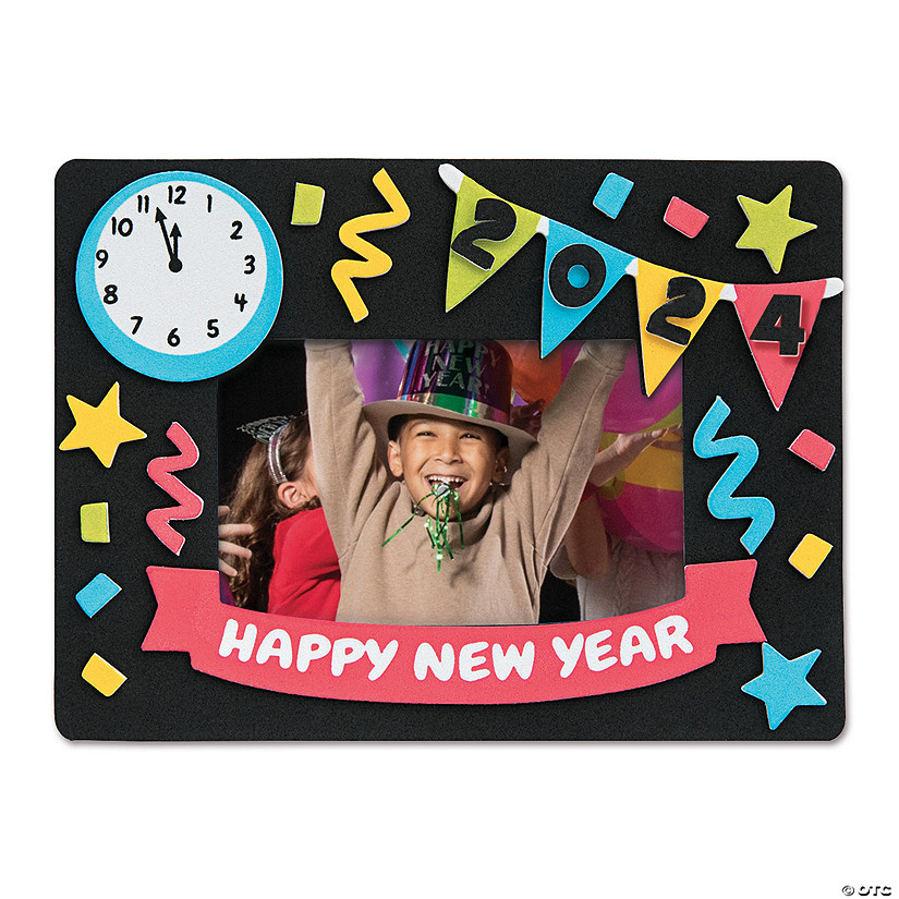 Dated New Year Picture Frame Magnet Craft Kit - Makes 12 Image