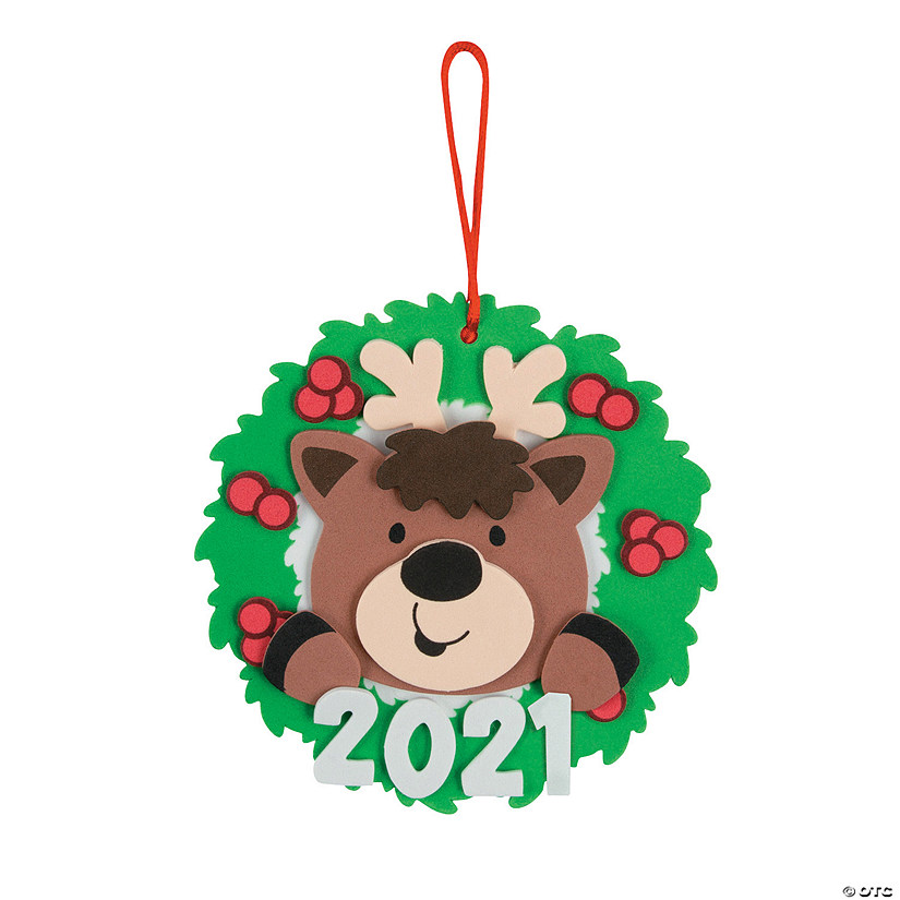 Dated Reindeer Ornament Craft Kit - Makes 12 Image