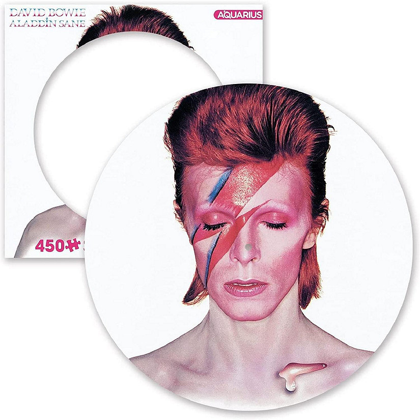 David Bowie Aladdine Sane 450 Piece Record Disc Jigsaw Puzzle Image