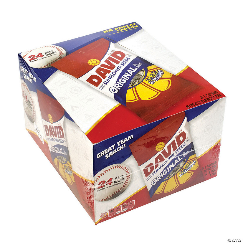 David Sunflower Seeds Original 1 75 Oz 24 Count
