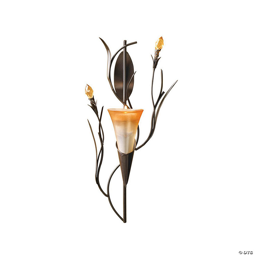 Dawn Lily Candle Wall Sconce 12.5" Tall Image