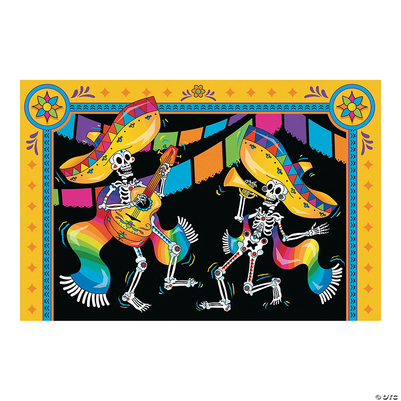 Day of the Dead Backdrop - 3 Pc. Image