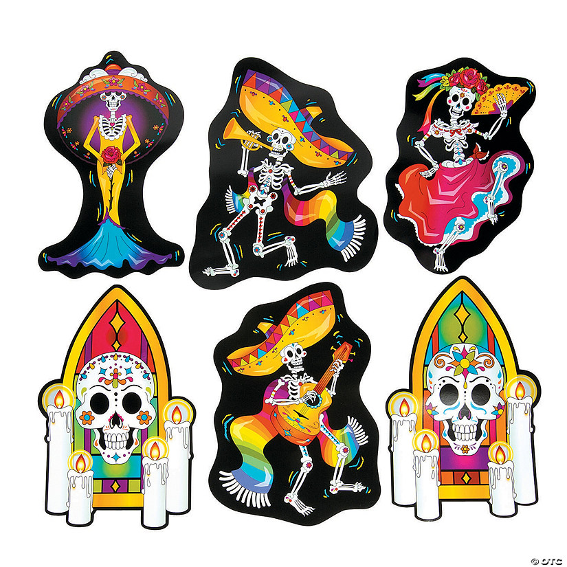 Day of the Dead Cutouts - 6 Pc. Image