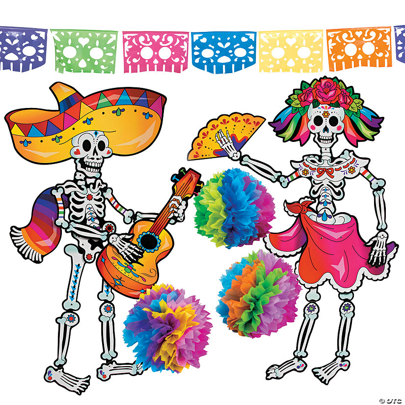 Day of the Dead Decorating Kit - 9 Pc. Image