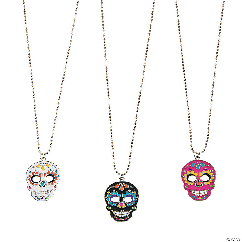 Day of the Dead Necklaces - 12 Pc. Image