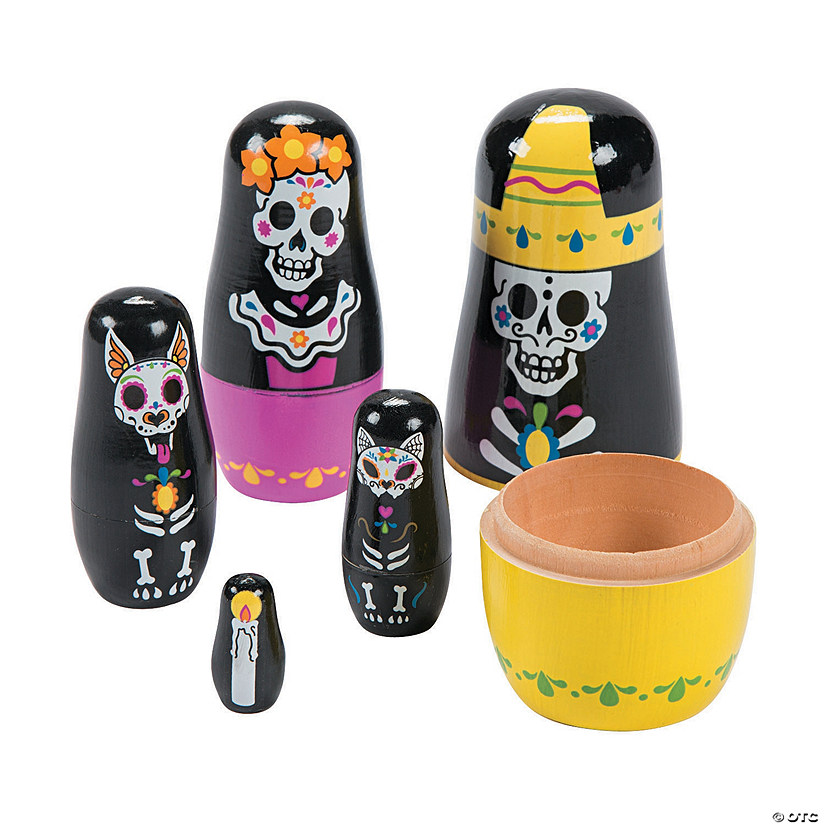 Day of the Dead Nesting Dolls - 5 Pc. Image