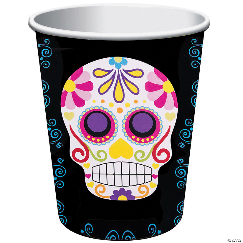 Day Of The Dead Party Cups 9oz.8 Pieces