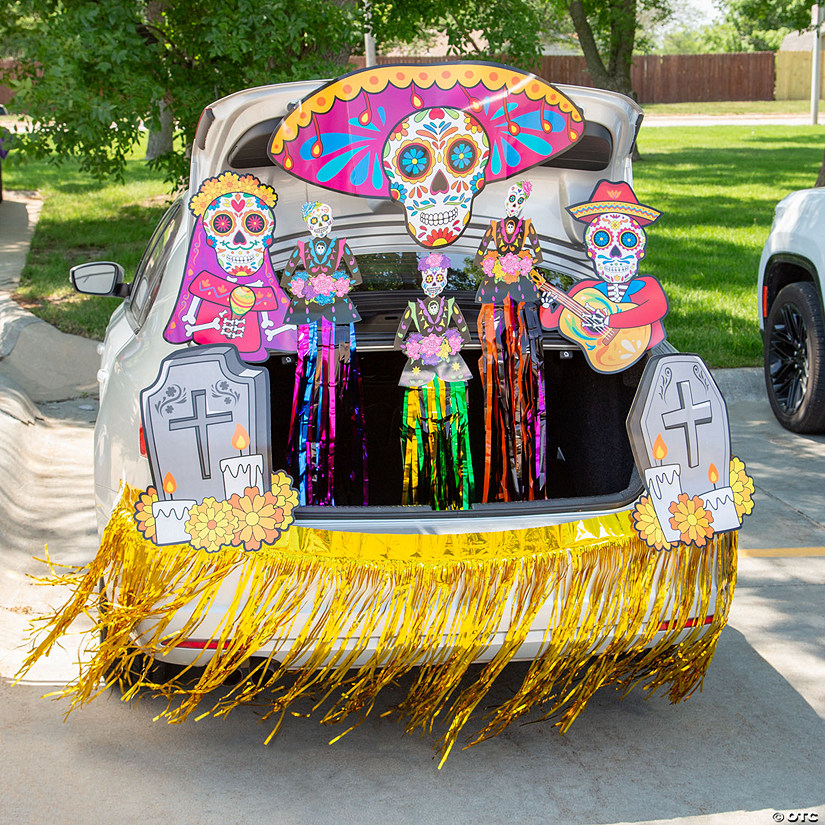Day of the Dead Trunk-or-Treat Deluxe Decorating Kit - 9 Pc. Image