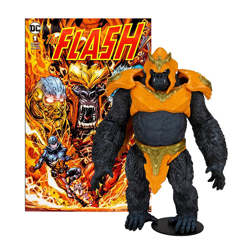 DC Comics 9 Inch Mega Action Figure  The Flash Gorilla Grodd Image