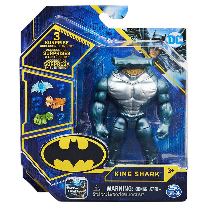 wortel ik luister naar muziek zoeken DC Comics Batman 4-inch Action Figure with Surprise Accessories - King  Shark | Oriental Trading