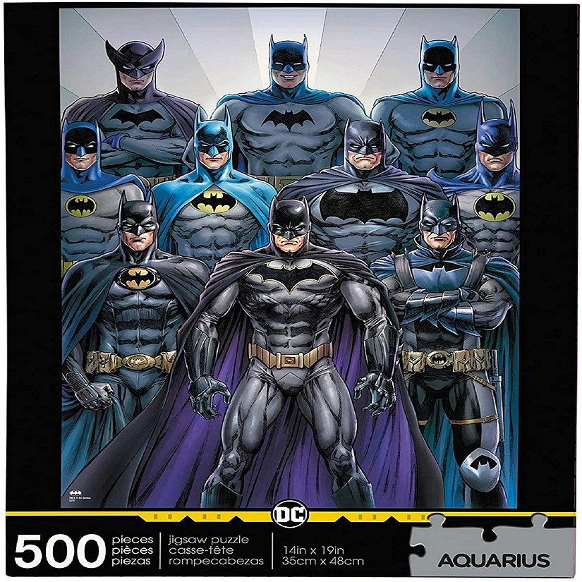 DC Comics Batman Batsuits 500 Piece Jigsaw Puzzle Image