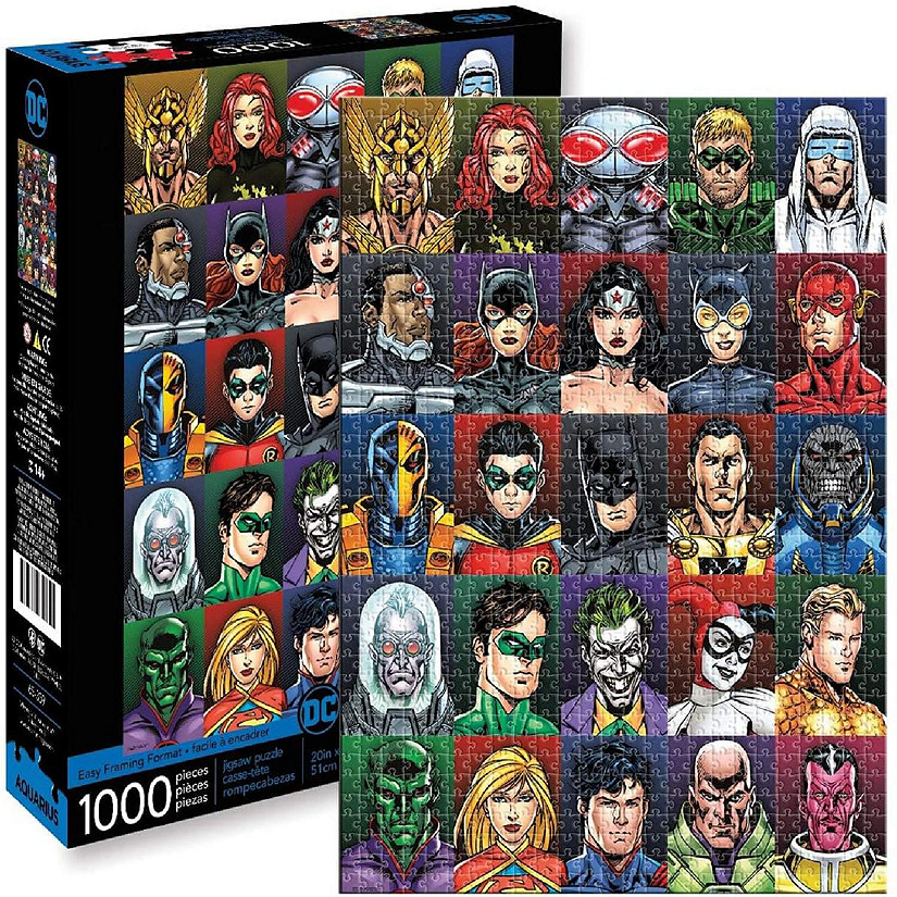 DC Comics Faces 1000 Piece Jigsaw Puzzle Oriental Trading