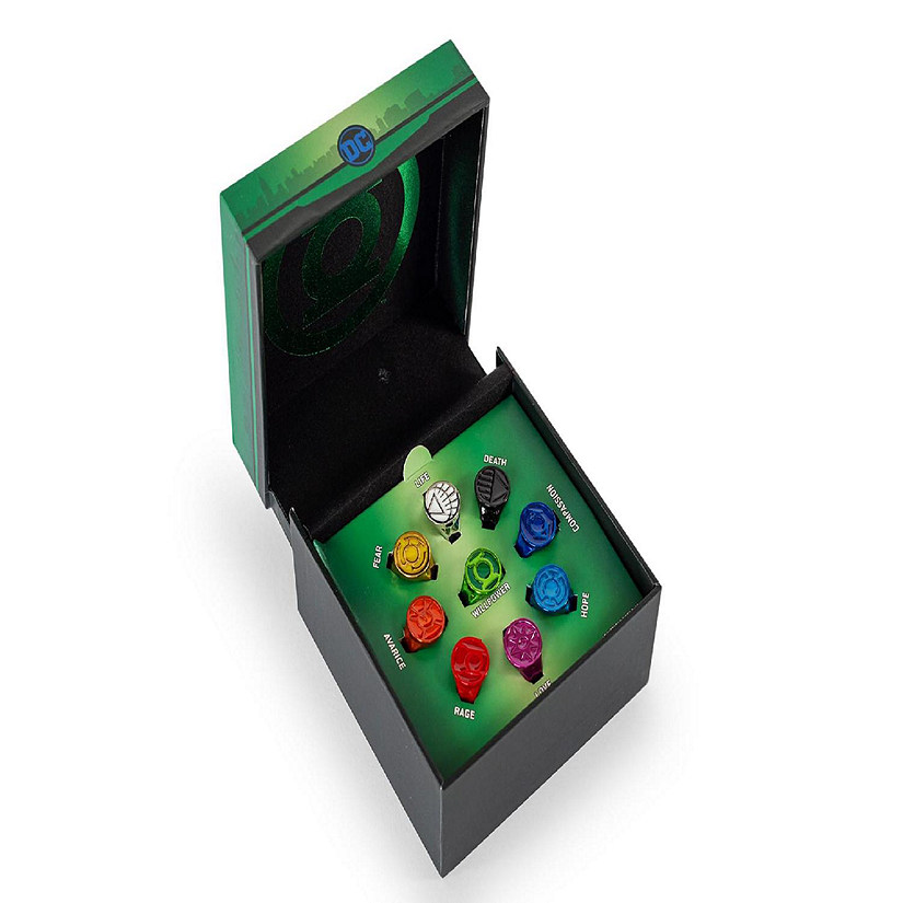 DC Comics Green Lantern Power Rings  Lantern Corps Power Rings  9-Ring Set Image