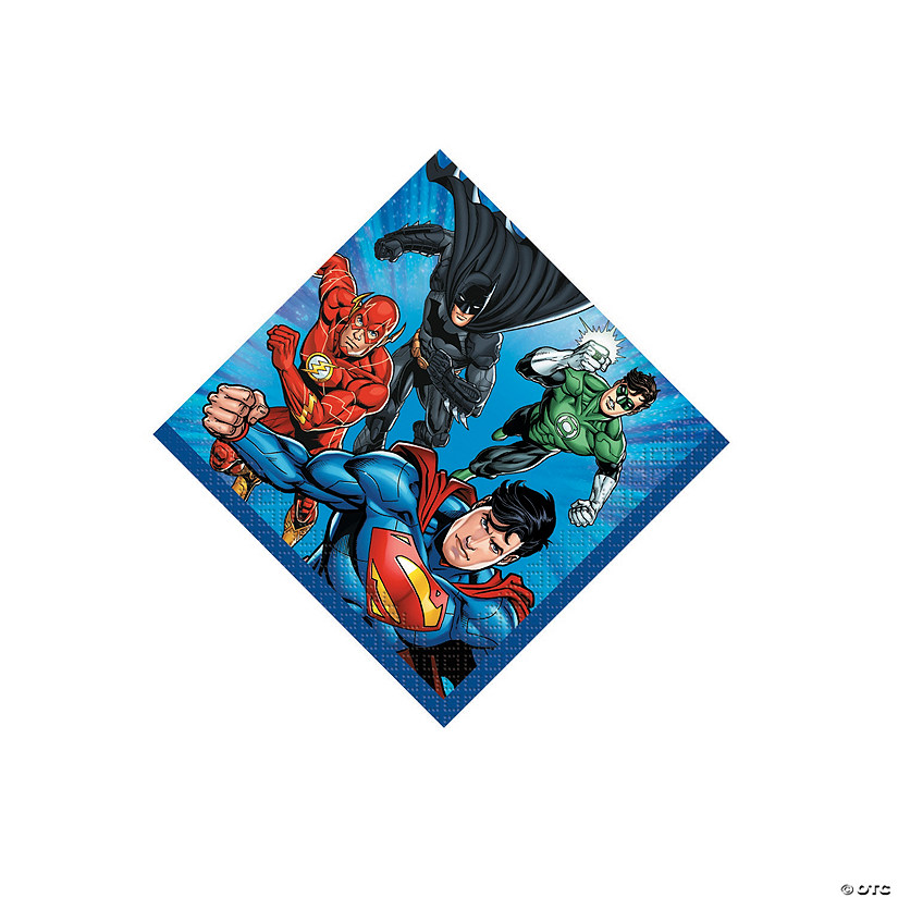 DC Comics Justice League&#8482; Beverage Napkins - 16 Pc. Image