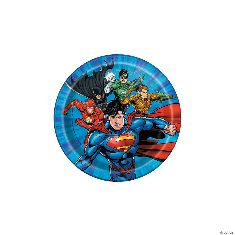 DC Comics Justice League&#8482; Paper Dessert Plates - 8 Ct. Image