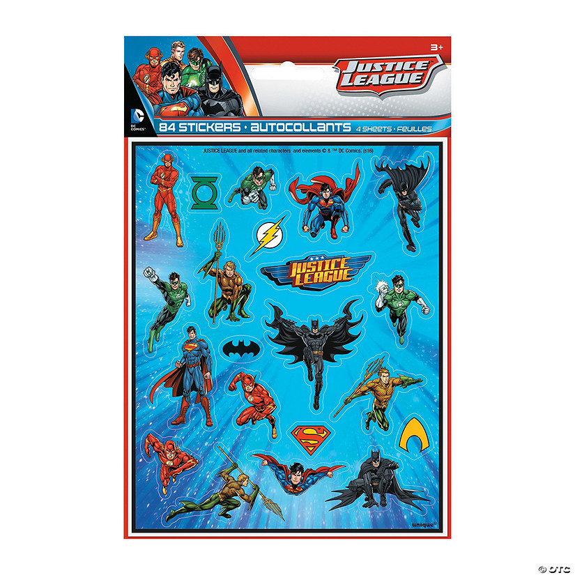 DC Comics Justice League&#8482; Stickers - 4 Pc. Image