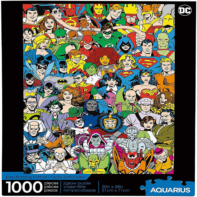 DC Comics Retro Cast 1000 Piece Jigsaw Puzzle Image
