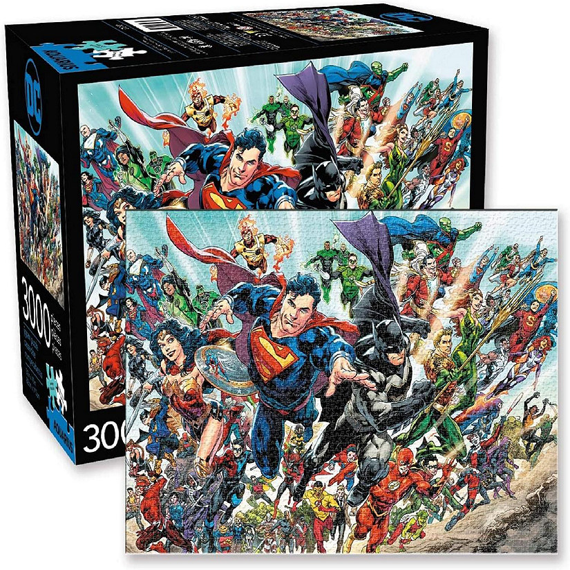 DC Comics Superheroes 3000 Piece Jigsaw Puzzle Image