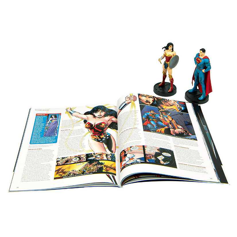 DC Comics Superman and Wonder Woman Plus Collectibles Book and Figures Image