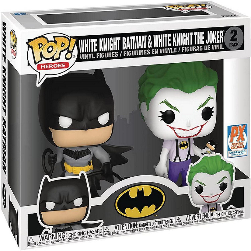 DC Funko POP Vinyl Figure 2-Pack  White Knight Batman & Joker Image
