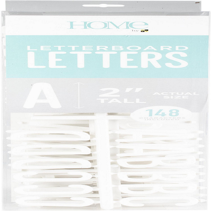 DCWV Letterboard Letters &amp; Characters 2" 148/Pkg-White Image