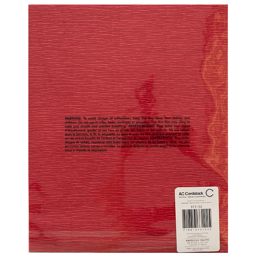DCWV Petal Tissue Paper 8.5"X11"-Red Image