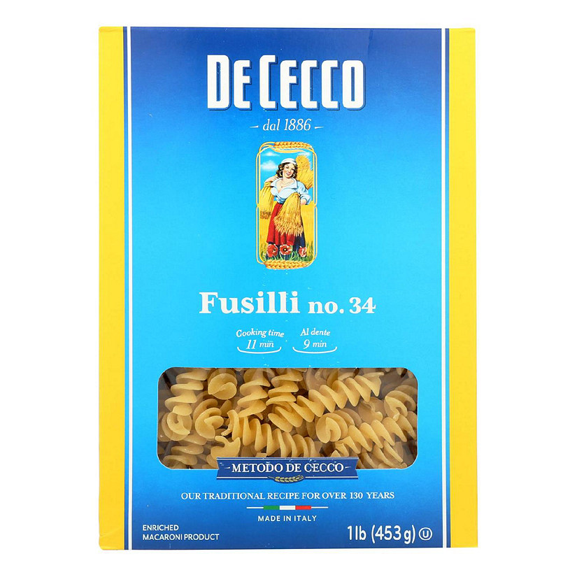 De Cecco Pasta - Pasta - Fusilli - Case of 12 - 16 oz Image