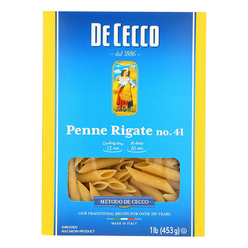 De Cecco Semolina Pasta, Pennette No.42, 1 Pound (Pack of 5) 