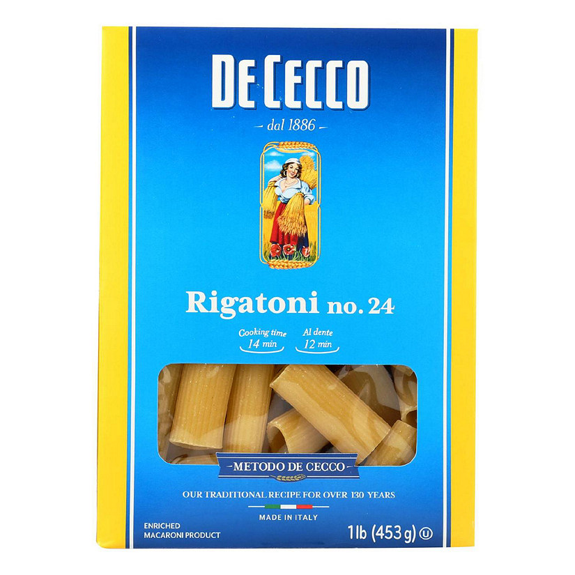 De Cecco Pasta - Pasta - Rigatoni - Case of 12 - 16 oz Image