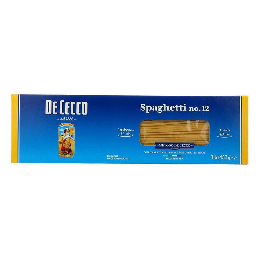 De Cecco Pasta - Spaghetti Pasta - Case of 20 - 16 oz. Image