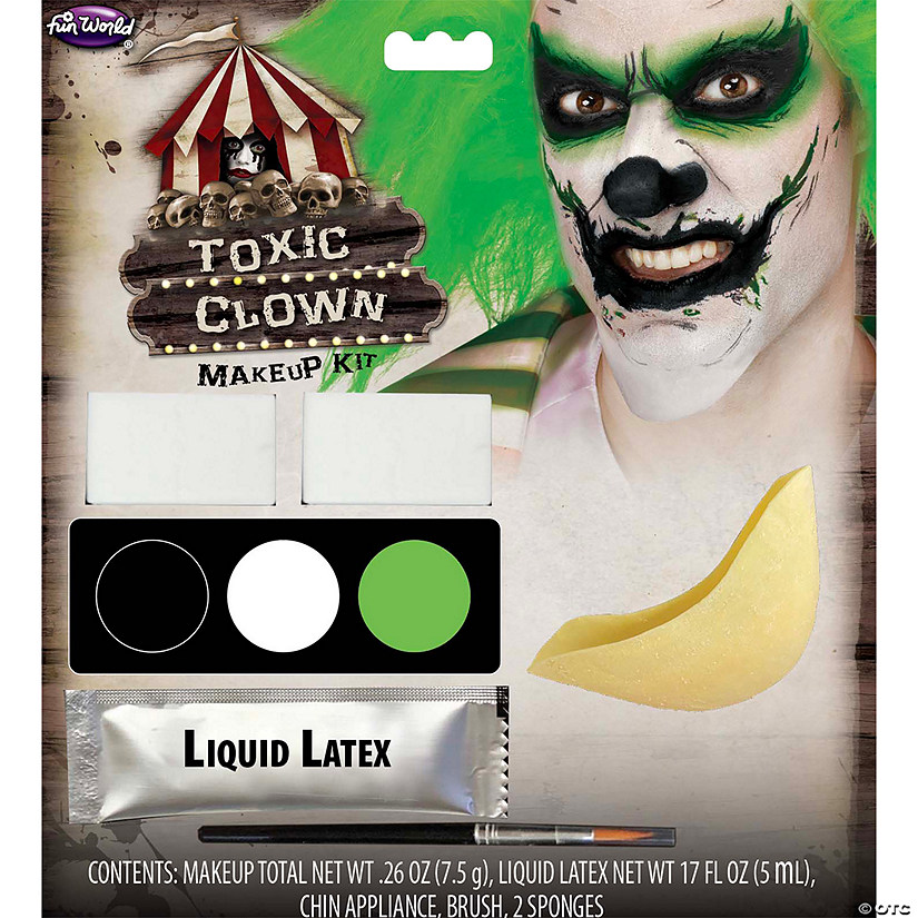 Deadly Character Toxic Clown Makeup Kit Image