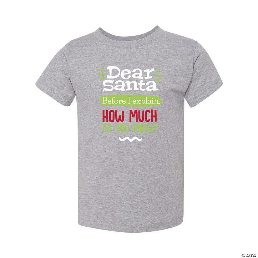 Dear Santa Toddler T-Shirt Image