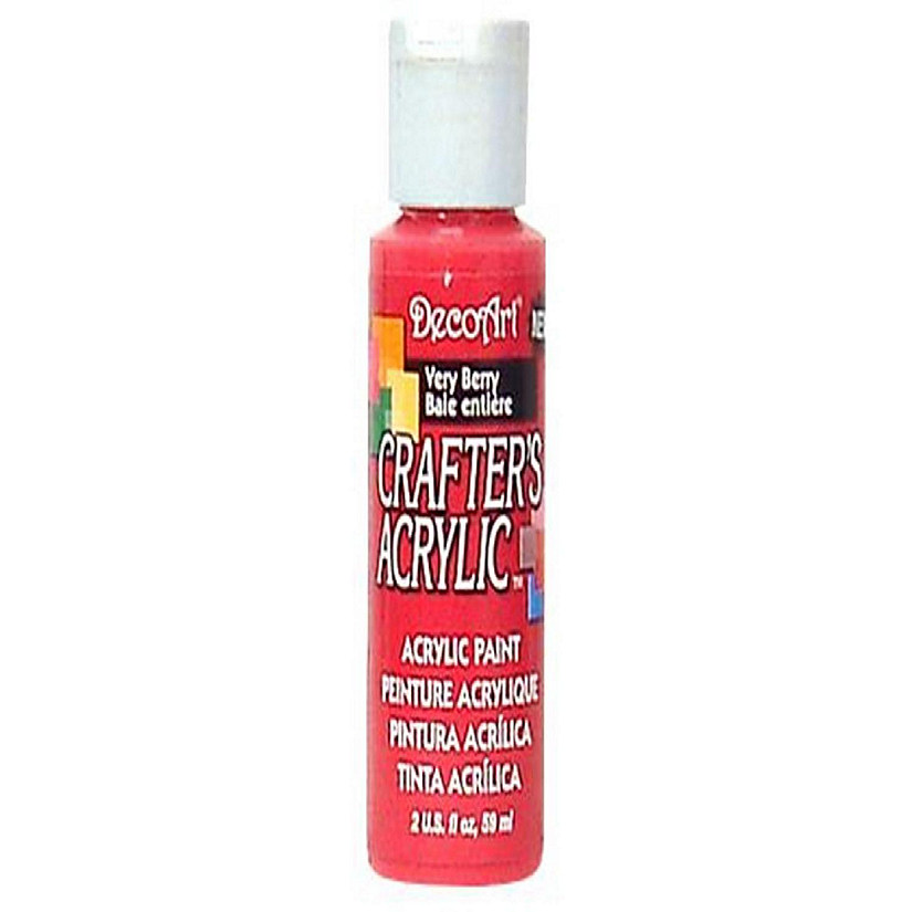 Decoart Crafter's Acrylic Paint 2oz Very Berry Oriental Trading
