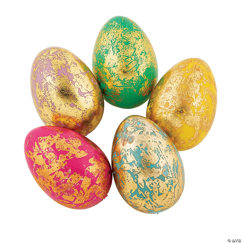 Decorative Foil Easter Eggs - 24 Pc. Image