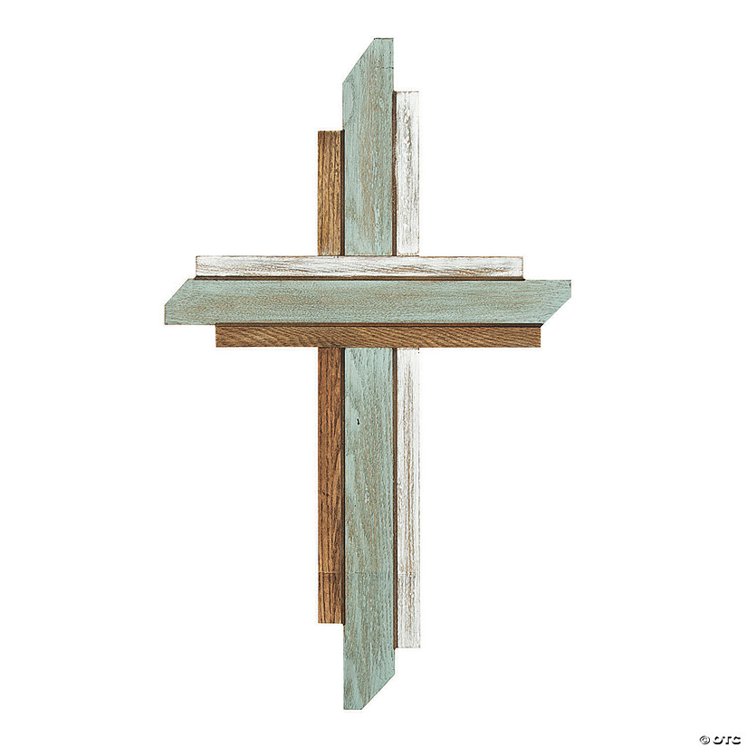 Decorative Wall Cross with Rustic Accents Image