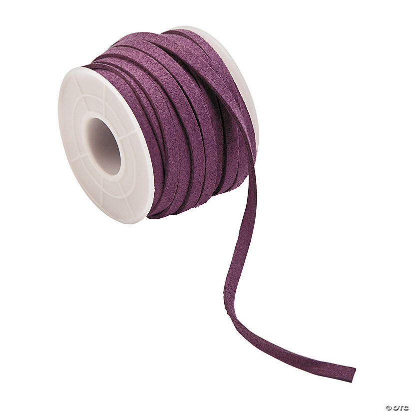 Deep Purple Faux Leather Cording - Discontinued