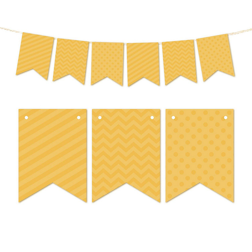 Deep Yellow Bunting Banner 9ft Image