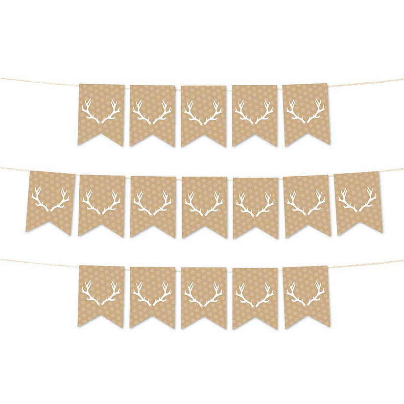 Deer Antlers Banner - 4 x 5.5 Inch Image