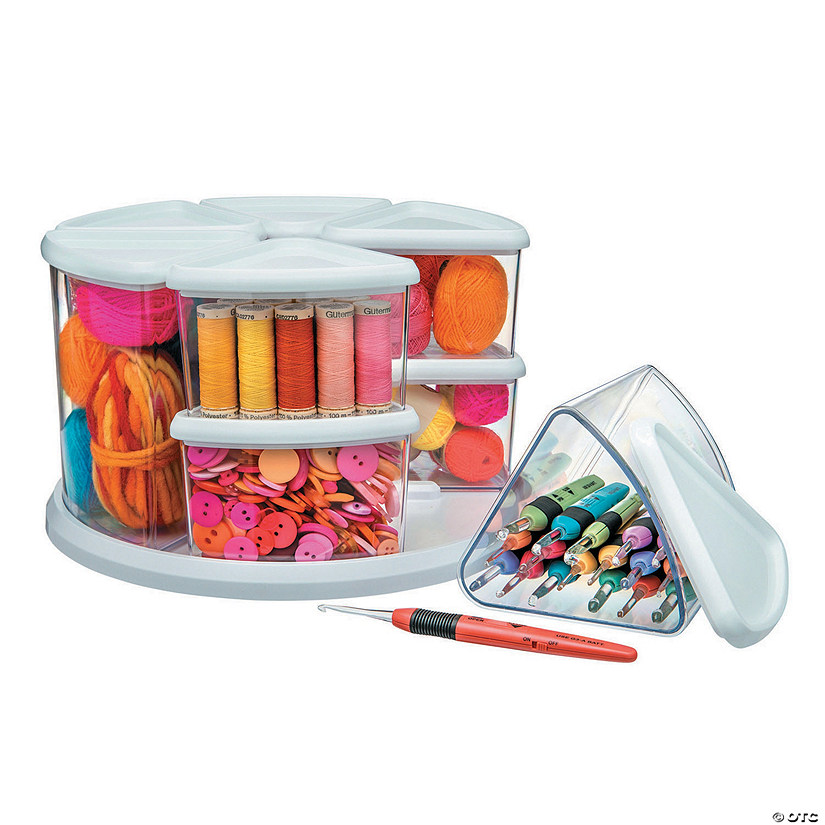 Deflecto&amp;#174; Carousel Organizer, 9-Bin, White Image