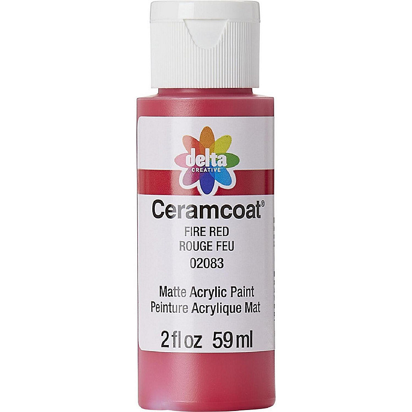 Delta Ceramcoat Acrylic 2oz Fire Red Image