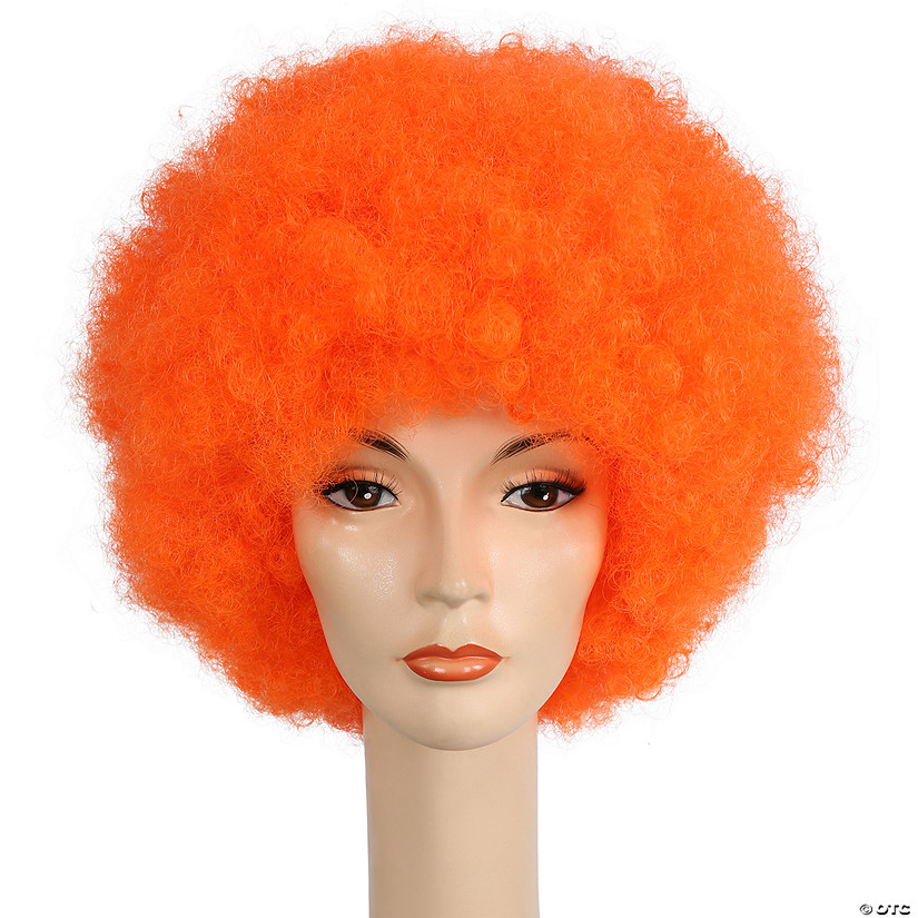 Deluxe Afro Wig, Orange Image