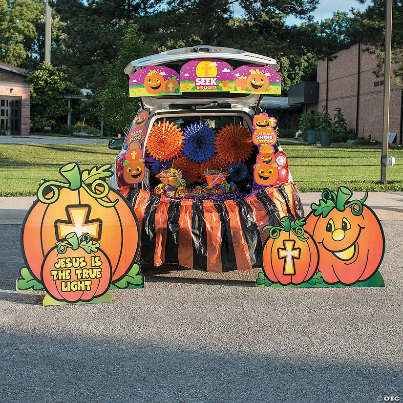 Deluxe Christian Pumpkin Trunk-or-Treat Grand Decorating Kit - 35 Pc. Image